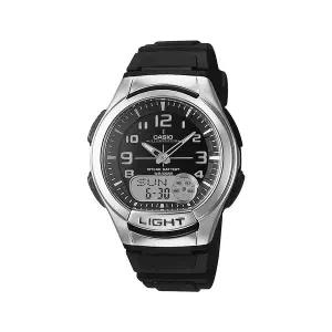 카시오 AQ-180W-1B 아날로그 디지털 남성 우레탄 시계