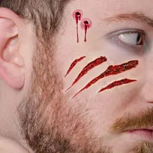 [에스에스_62]문신 분장 가짜피 손가락 트릭 10매 1세트