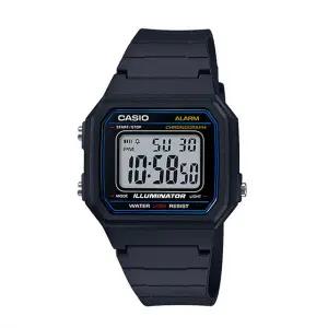 카시오 W-217H-1A 남성 스퀘어 전자 손목 시계