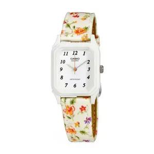 카시오 LQ-142LB-7B 여성 아날로그 플로럴 패션 손목 시계