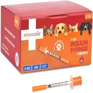 브랜드 U-100 페트 인슐린 시링 29G 3/10cc 1/2 100팩