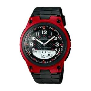 카시오 AW-80-4B 데이터뱅크 남성 아나디지 우레탄 손목 시계