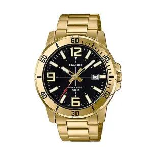 카시오 MTP-VD01G-1B 남성 다이버 아날로그 메탈 손목 시계