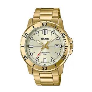 카시오 MTP-VD01G-9E 남성 다이버 아날로그 메탈 손목 시계