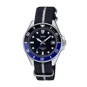 카시오 MDV-10C-1A2 남성 흑새치 손목 시계