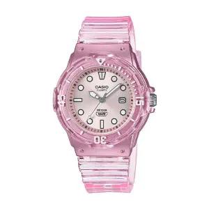 카시오 LRW-200HS-4E 팝 다이버 여성 투명 우레탄 손목 시계