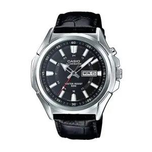 카시오 MTP-E200L-1A 엔타이서 남성 아날로그 가죽 손목 시계