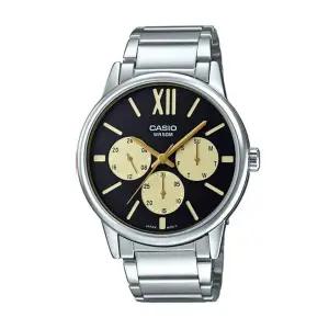 카시오 MTP-E312D-1B1 엔타이서 남성 아날로그 메탈 손목 시계