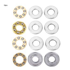 평면 스러스트 니들 롤러 볼 베어링  소형 고정밀 금속 축 플랫 세트  F2.5-6M  F3-8M  F4-9M  10 개