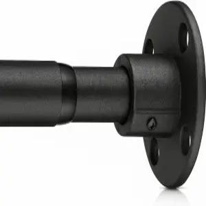 헤비 듀티 샤워 로드 - 욕실용 산업용 커튼 벽 장착 옷장 옷 걸이 야외 파티오 28~48 조절 가능한 폴