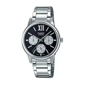 카시오 LTP-E312D-1B 스탠다드 여성 아날로그 메탈 손목 시계