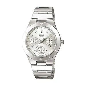 카시오 LTP-2083D-7A 여성 아날로그 메탈 손목 시계