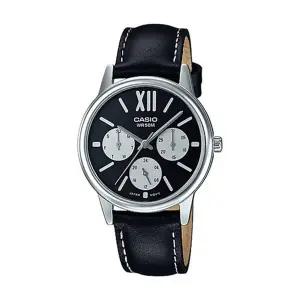카시오 LTP-E312L-1B 스탠다드 여성 아날로그 가죽 손목 시계