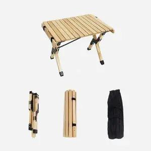 자캠 캠핑 우드롤테이블 접이식 각인 소형