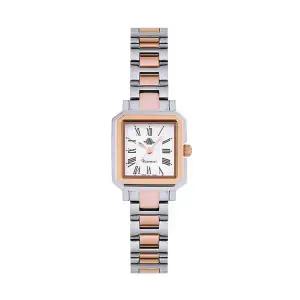 로즈몽 RS80-04MT 노스탤지아 스퀘어 콤비 여성 메탈 손목 시계