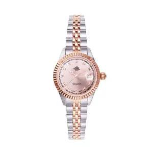 로즈몽 RS76-04MT 앤틱 터치 로즈 라운드 콤비 여성 메탈 손목 시계