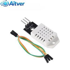 DHT22 AM2302 Arduino호환 ESP32 ESP8266용 PCB 보드 및 케이블이 포함된 고정밀 디지털 온도 습도 센서 모