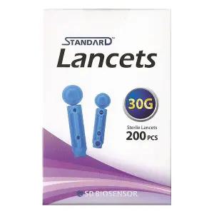 에스디 스탠다드 일회용 란셋 1박스 200개입 / 채혈침 / 사혈침 / 일회용 멸균 수동 채혈침