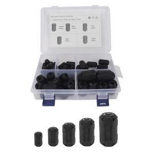 50/22개 클립형 페라이트 링 코어 비드 초크 RFI EMI 필터 노이즈 억제 케이블 (USB 오디오 비디오 전원 코