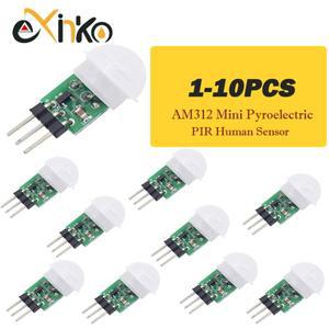 1-10피스 AM312 미니 소형 초전기 PIR 인간 센서 모듈 적외선 바디 수동 모션 감지기