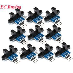 10피스/1pc 전동  IR 적외선 슬롯형 광학 속도 측정 센서 감지 광커플러 모듈 보드