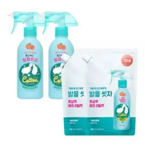온더바디 발을씻자 풋삼푸 자몽향 385ml x 2개+리필 500ml x 2개