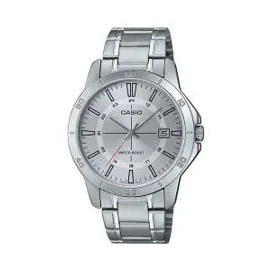 카시오 MTP-V004D-7C 클래식 라운드 남성 메탈 아날로그 시계