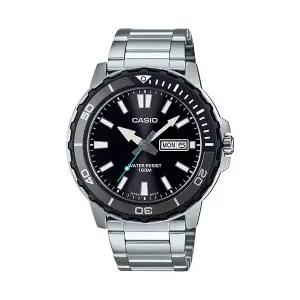 카시오 MTD-125D-1A3 다이버룩 남성 메탈 아날로그 시계