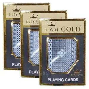 로얄골드 트럼프 카드 고급 포커세트 플라스틱 3개