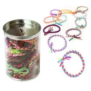 헤어끈 고무줄 머리 묶기 헤어 꼰줄밴드 인디안 혼합 50P