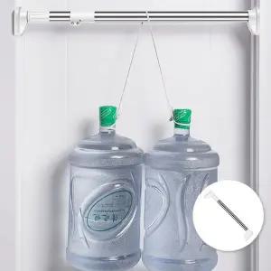 [콩심팥심]못없이 튼튼한 옷걸이 압축봉 무타공 길이조절 커튼봉