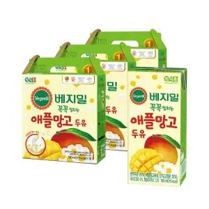 정식품 꼭꼭 씹히는 애플망고 두유 190ml 48팩