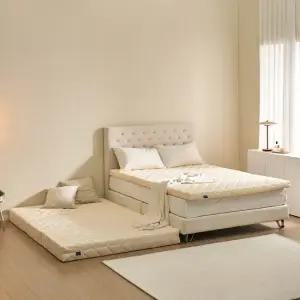 세인트블랑 3단 접이식매트리스 150T 퀸 황토HR폼)