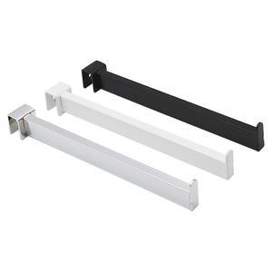 각파이프 사각단면 행거/벽선반 옷봉진열 브라켓 후크