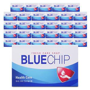 애경 블루칩 헬스케어 항균 비누 100g x 30개 세수비누 미용 화장 화장실 욕실 목욕 세안