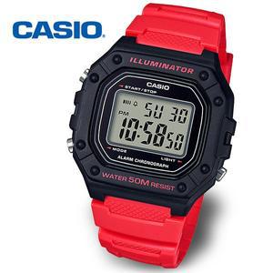 [카시오][정품] CASIO 카시오 전자 학생시계 군인시계 W-218H-4BVDF