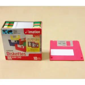 이메이션/3.5인치 플로피디스켓 1.44MB 2HD 칼라 10장+1장/미사용