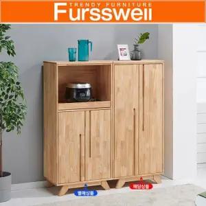 퍼스웰 노르센 고무나무원목 1300 주방수납장SI_160