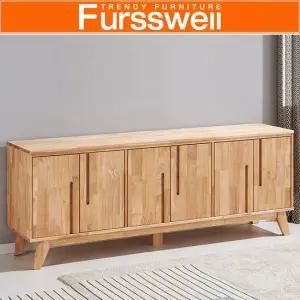 퍼스웰 노르센 고무나무원목 1800 TV장높은거실장SI_137