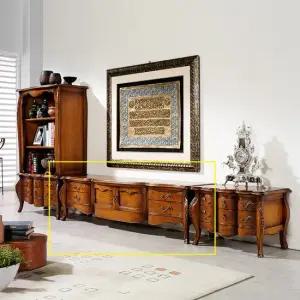 [퍼니프랑] 수입 유럽형 빈티지 엔틱가구 TR 03 1800 엔틱 컬러 TV장 거실장