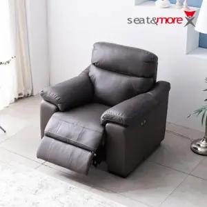 시트앤모어 시저 전동 리클라이너 소파 1인용 딤그레이