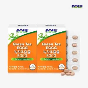 [나우푸드코리아] 나우푸드 녹차추출물 EGCG 90정 카테킨 다이어트 2박스 2개월분