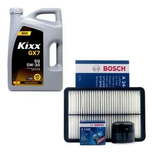 K3 가솔린 엔진오일 킥스 GX7 5W30 4리터 보쉬 오일필터 에어필터