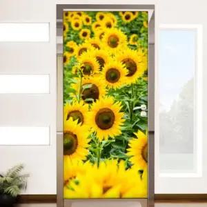 아트박스 꾸밈 ii854-화사한해바라기꽃밭_현관문시트지