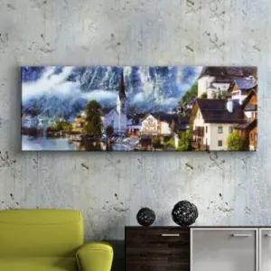 아트박스 꾸밈 cu085-오스트리아_할슈타트호수마을의풍경_대형노프레임