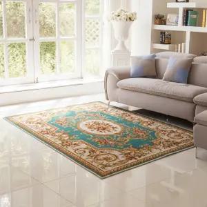 홈메이드 페르시안 단모 러그 먼지없는 거실 카페트 사계절 엔틱 거실러그 2번