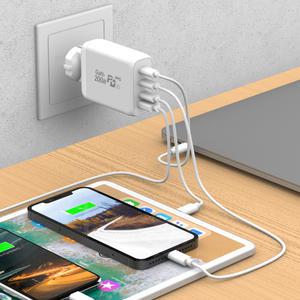 200W GAN2 접지 플러그 애플 맥북충전기 어댑터 PPS PD 초고속 멀티 충전기 프로 맥북16인치 노트북