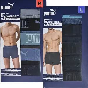 푸마 남성 미드 박서 브리프 5매
