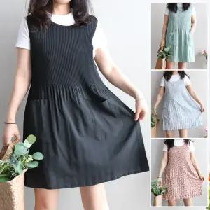 원피스앞치마 쉬폰 주름 시원한 여름 얇은 경량 CR01