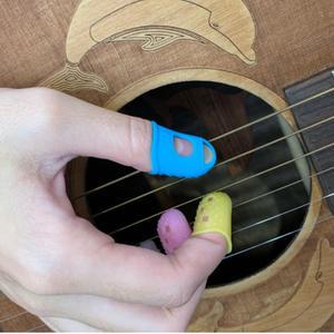 기타 손가락 보호커버 손가락골무 기타 피크 우클렐레